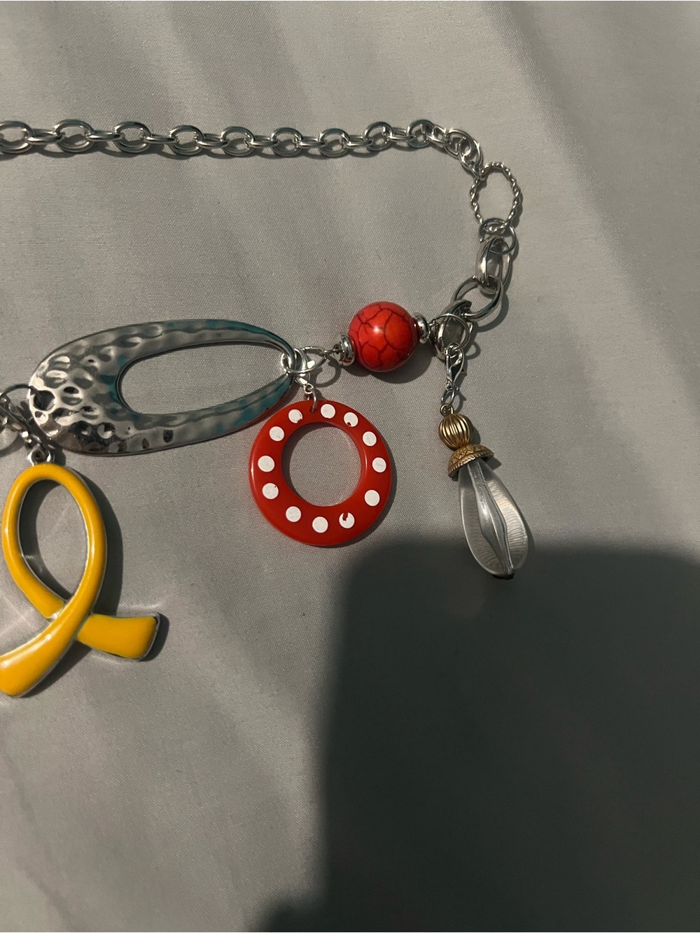 #123. Handmade Upcycled Boho Belt Chain with Detachable Pendants -One of a Kind - Picture 12 of 15